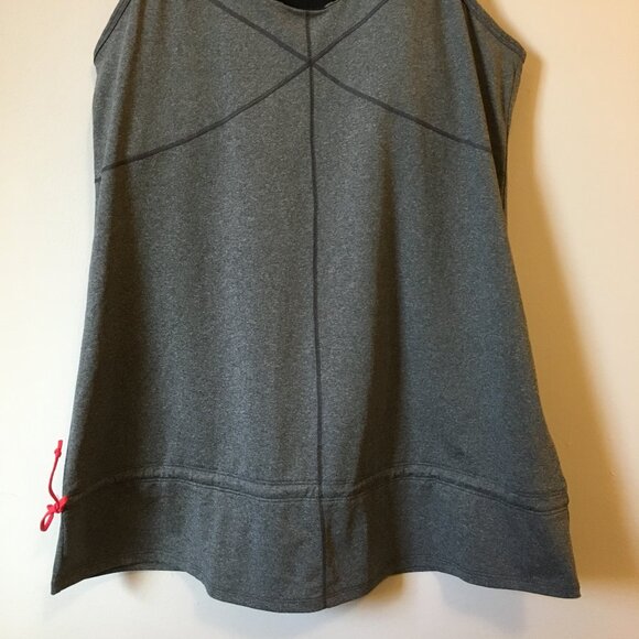 MEC Grey Racer Back Inbuilt Bra Tank Top - Picture 4 of 16